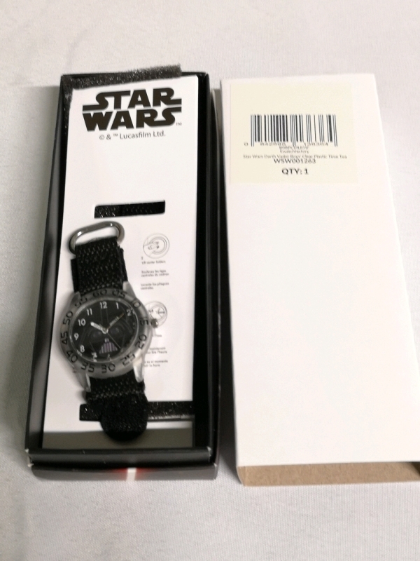 New STAR WARS Darth Vader Kids' Plastic Time Teacher Analog Quartz Watch