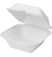 New Bagasse Clamshell Container