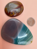 Assorted Agates Stones in Carved Box - 4