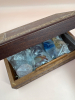 Assorted Agates Stones in Carved Box - 8