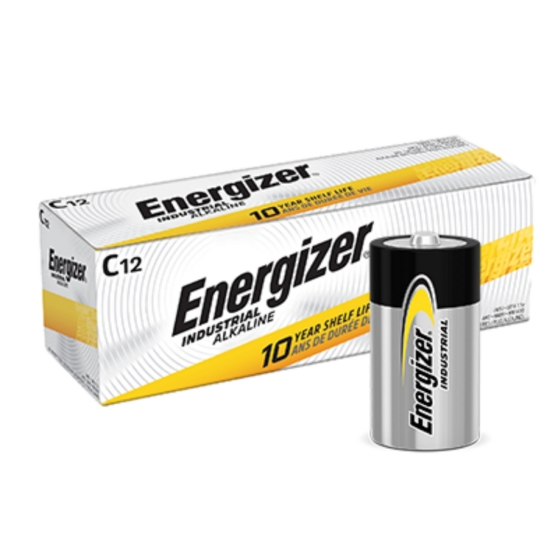 New! Energizer Industrial Alkaline 12 C Batteries