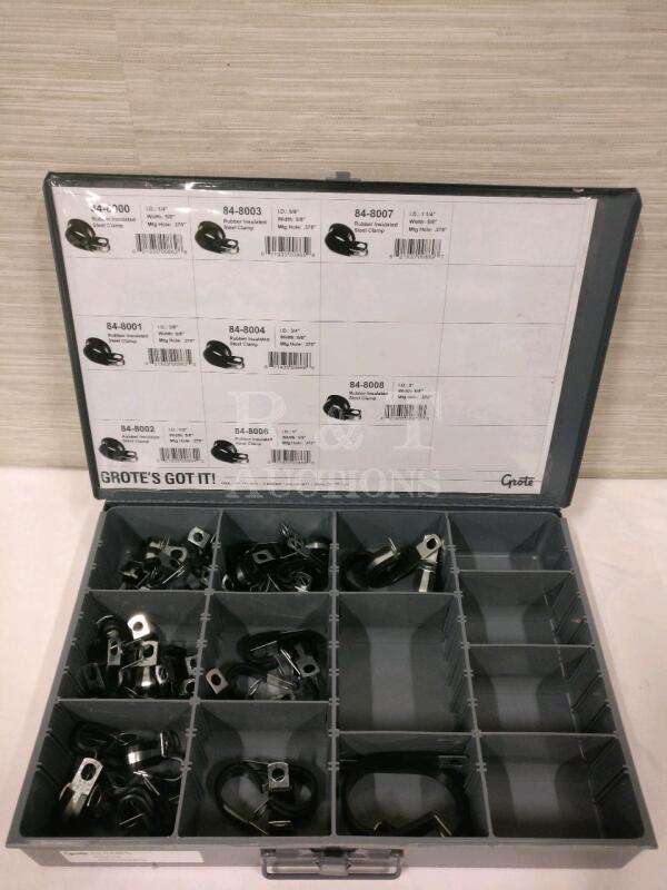 New Grote Rubber Insulated Clamp Set in Hard Case