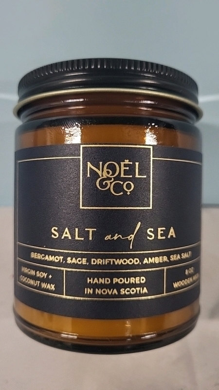 New Noel & Co Salt and Sea Wood Wick Candle - 8oz