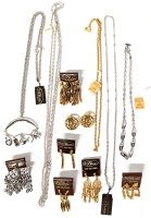 10 Pieces Vintage D'ORLAN Jewelry : Chains, Lucky Charm Necklace & Earrings