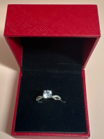 Solitaire CZ 4 Claw Set Ring Boxed