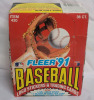 1991 Fleer MLB Baseball Trading Card Open Full Box , 36 Sealed Packs