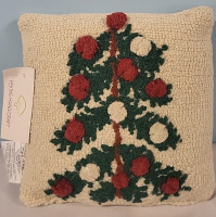 New Peking Handicraft Hooked Wool Pillow - 10"&times;10"