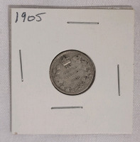 1905 Canadian Silver Dime in 2&times;2 Coin Holder