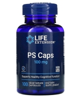 New Life Extension PS CAPS 100mg Supports Healthy Cognitive Function 100 Vegetarian Capsules