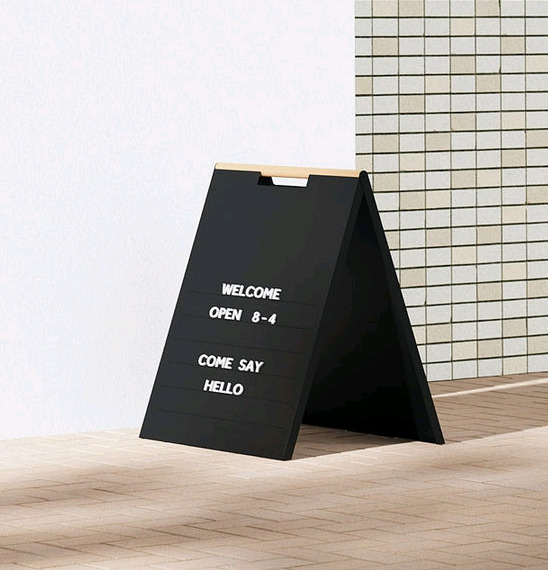New George & Willy Magnetic Shop Front A-Frame Sign with 500+ Magnets