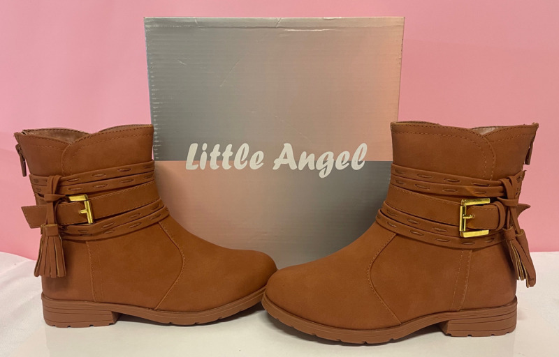 NEW Little Angel Cognac Boots for girls size 13