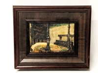 Vintage Framed Copy of "Ann Hathaway's Bed" by Maria Eaton