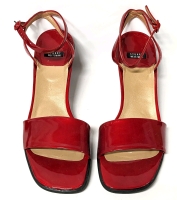 STUART WEITZMAN Red Strappy Heels Size 9.5 M