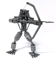 Nifty Metal Constructed PREDATOR With Bow & Arrow 6.5" Tall