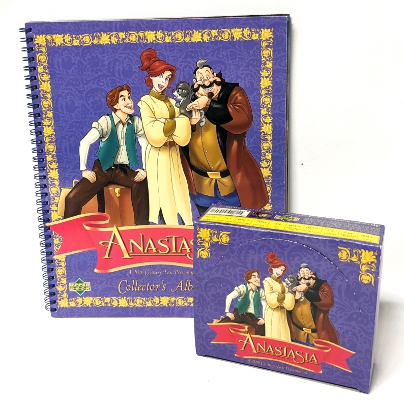 Vintage Upper Deck x Anastasia Collector's Album and Box of 36 Sealed Trading Cards