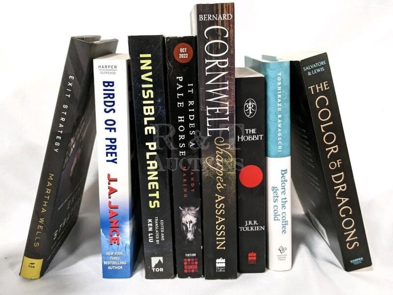 8 New Fiction Novels, Soft & Hardcover.