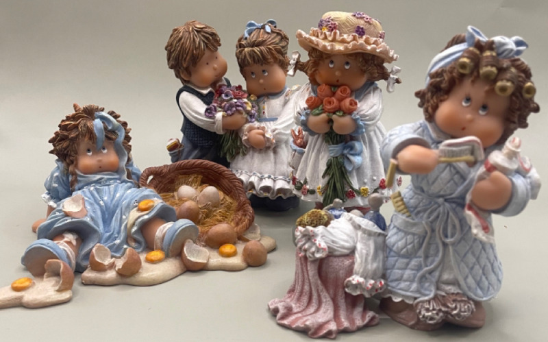 4 CUQUI collectable figurines