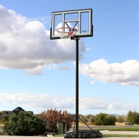 New Lifetime 46" Shatterproof Portable Height Adjustable Basketball System