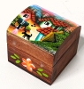 10 New Gorgeous and Brightly Coloured Small Handpainted Wooden Chests / Ring Boxes - 2