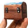 10 New Gorgeous and Brightly Coloured Small Handpainted Wooden Chests / Ring Boxes - 4