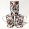 3 Matching Royal Albert " Lady Carlyle " Afternoon Tea II Cups