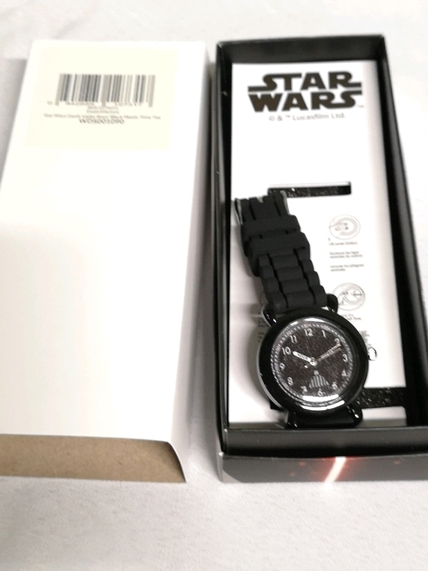 New STAR WARS Darth Vader Kids' Plastic Time Teacher Analog Quartz Watch