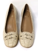 STUART WEITZMAN Quandry Beige Indian Croco Shoes Size 9.5 - 2