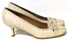 STUART WEITZMAN Quandry Beige Indian Croco Shoes Size 9.5 - 3