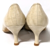 STUART WEITZMAN Quandry Beige Indian Croco Shoes Size 9.5 - 4