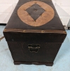 Wooden Chest with Leather Like Detailing - 4