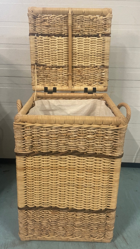 Wicker Hamper with Handles
