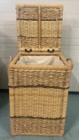 Wicker Hamper with Handles