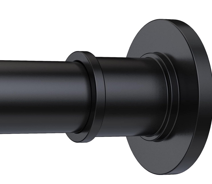 NEW BRIOFOX shower curtain rod 43" - 72" Matte Black