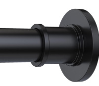 NEW BRIOFOX shower curtain rod 43" - 72" Matte Black