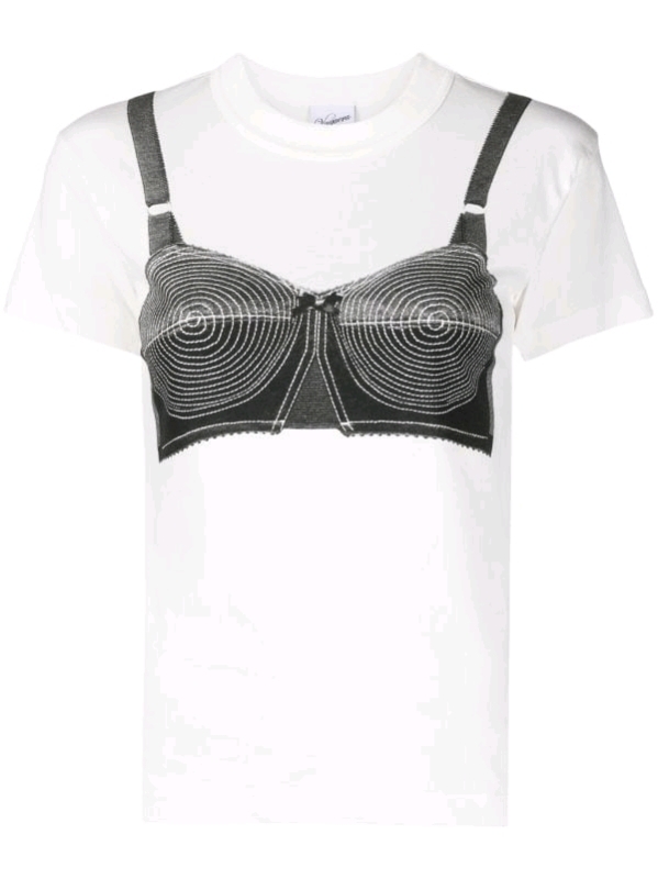 New Vaquera<br/>trompe l'oeil-print cotton T-shirt - medium
