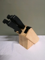 Wiltshire Knives with Butcher Block Holder