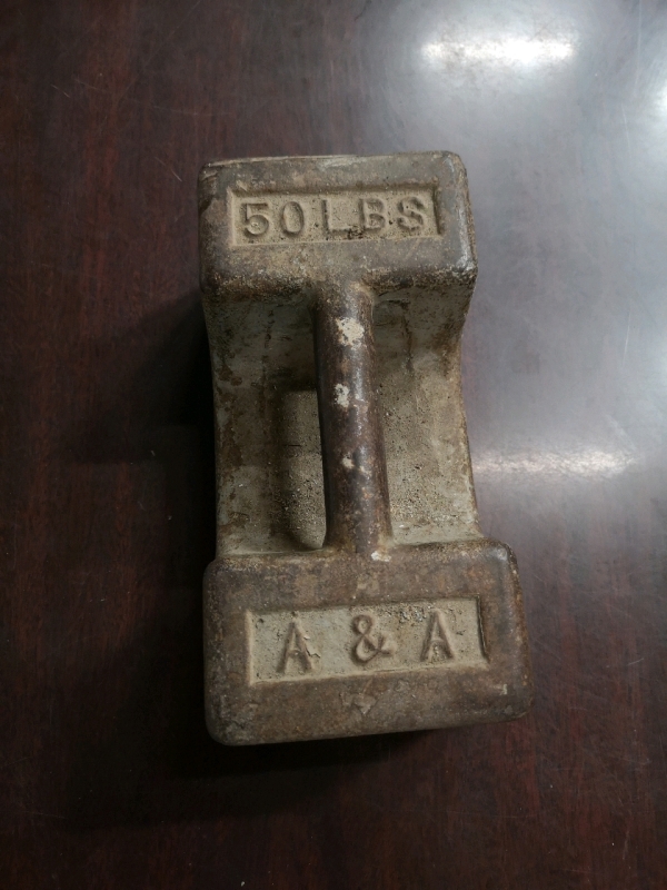 Vintage A & A 50 lbs Weight