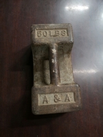 Vintage A & A 50 lbs Weight
