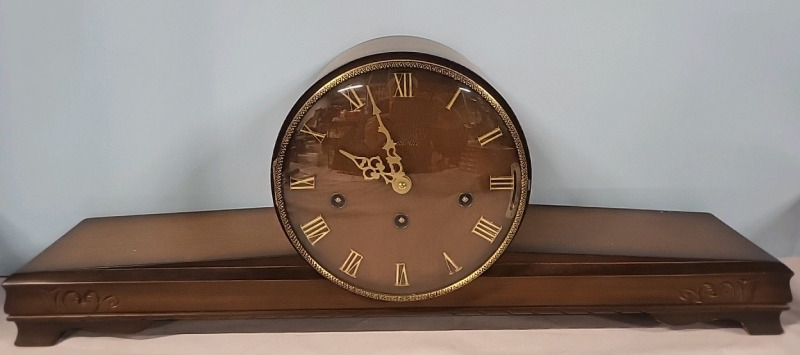 Vintage Forestville Wood Mantle Clock