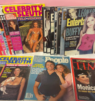 15 assorted magazines including celebrity sleuth Entertainment Weekly Time and People