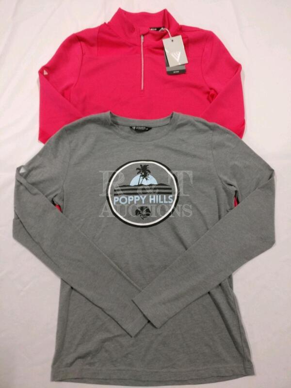 2 New LevelWear Women's Long Sleeve Tops - Small