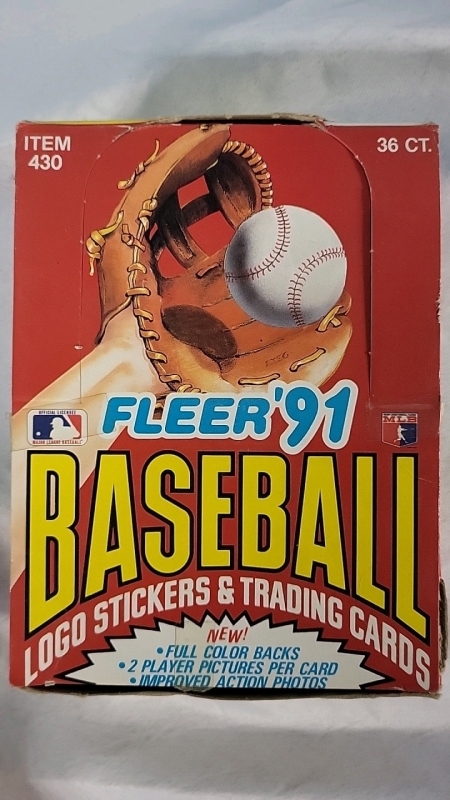 36 New 1991 Fleer MLB Baseball Cards Wax Packs