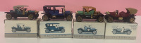 4 miniature car models