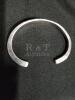 Hammered NAVAJO signed TERLIN Sterling Cuff Bracelet - 4