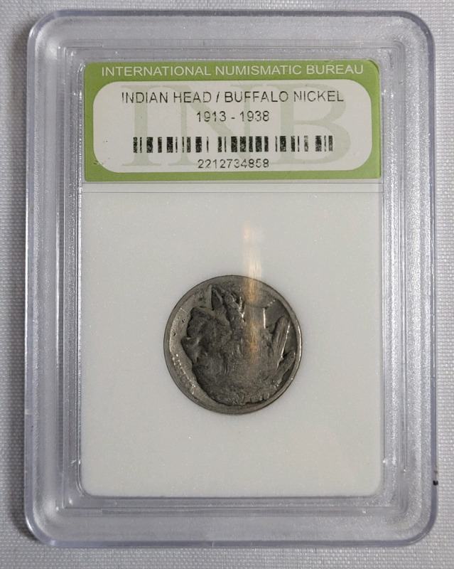 1928 USA Indian Head / Buffalo Nickel in International Numismatic Bureau Case