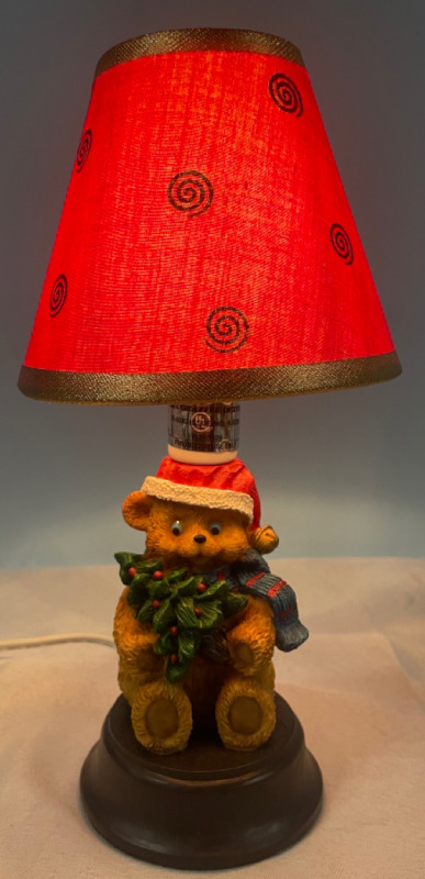 Christmas Poly Bear Mini Table Lamp