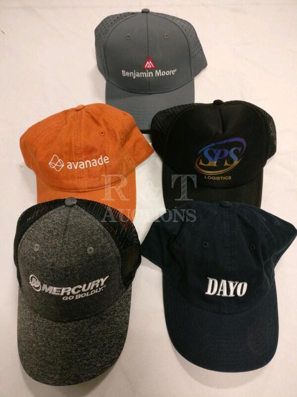 5 New Baseball Caps - Adult O/S