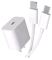 New 20W POWER ADAPTER USB-C to Lightning Cable