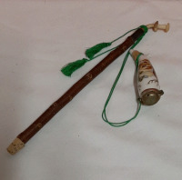 Vintage German Pipe with Porcelain Bowl