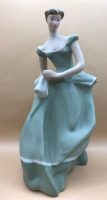 Royal Dux Hand Painted Figurine of a Lady 9.5 inch Czechoslovakia
